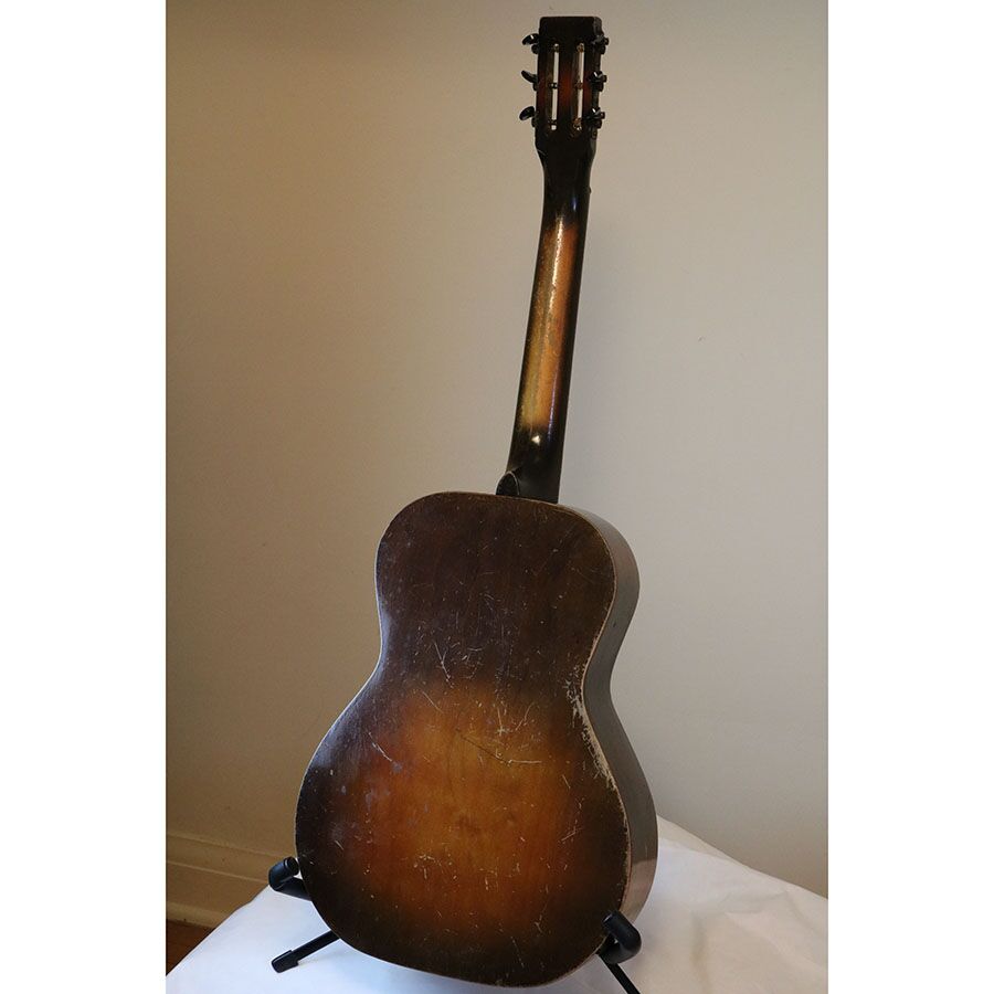 B & J Serenader Cowboy Parlor Stencil Guitar - Image 11