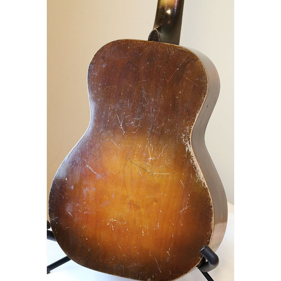 B & J Serenader Cowboy Parlor Stencil Guitar - Image 10