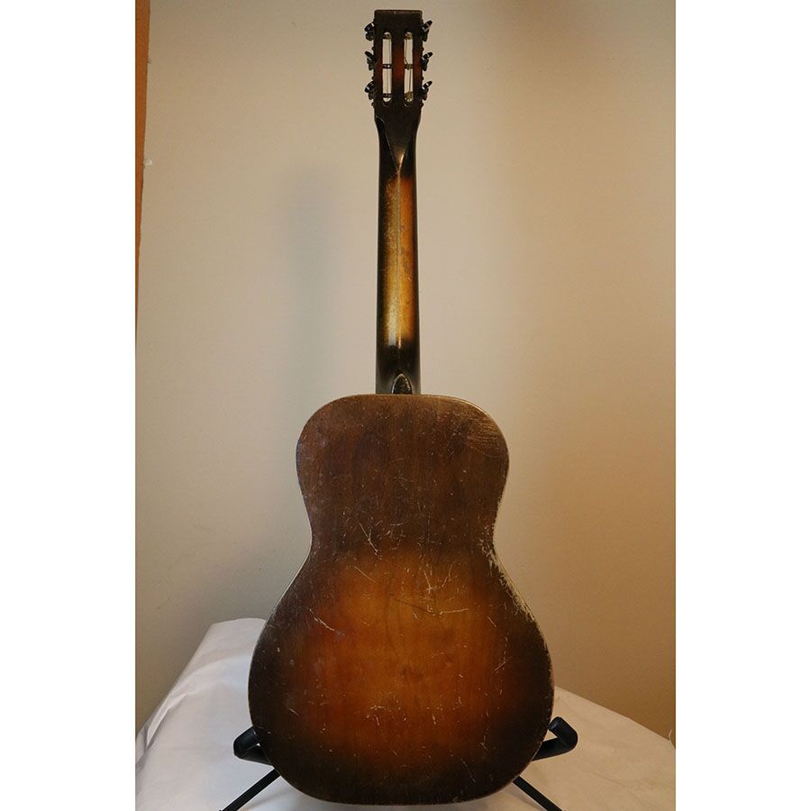 B & J Serenader Cowboy Parlor Stencil Guitar - Image 9