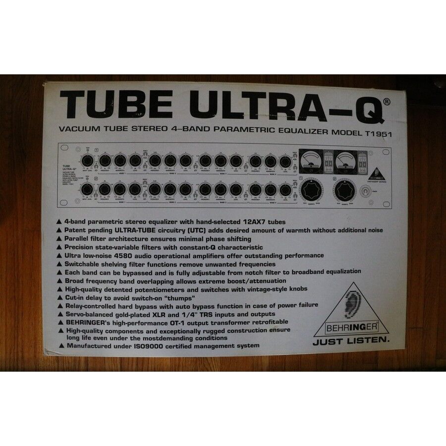 Behringer Tube Ultra-Q T1951 Stereo Equalizer - SOLD - Image 7