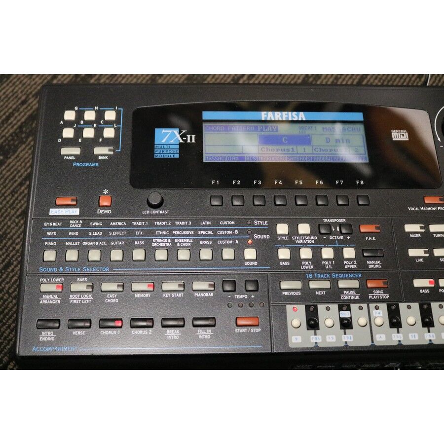 Farfisa 7X-II Multi Purpose Sound Module with Pedals - Complete Package! 1990's - Image 11