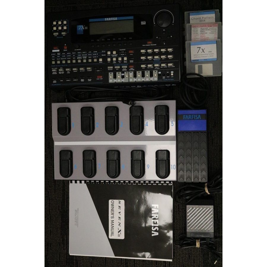 Farfisa 7X-II Multi Purpose Sound Module with Pedals - Complete Package! 1990's