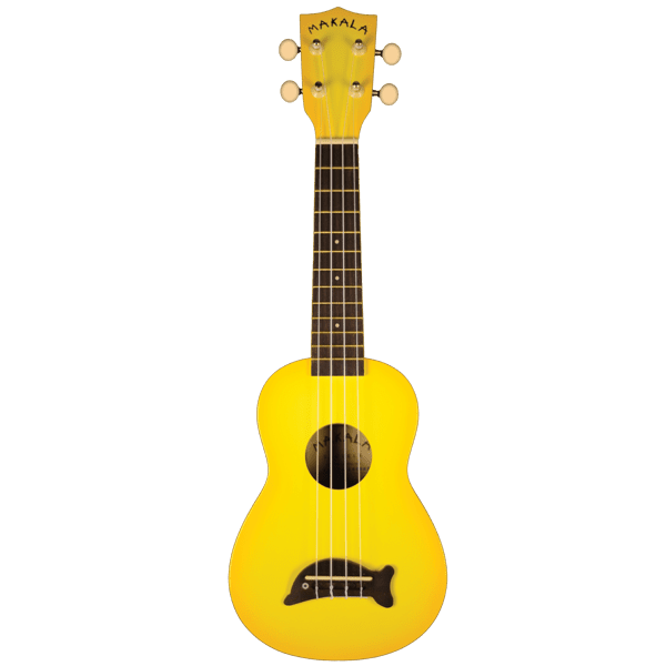 Kala Makala Dolphin Ukulele - YellowBurst