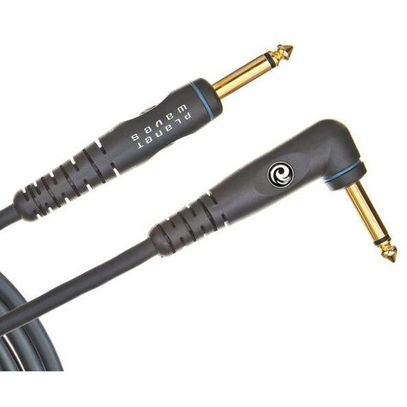 D'Addario/Planet Waves Custom Series Instrument Cable Right Angle 10'