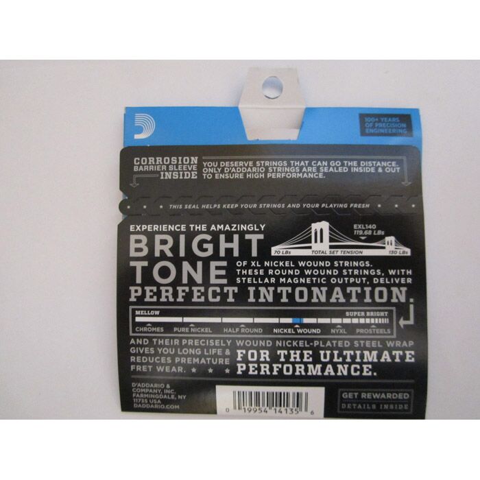 D'Addario EXL140 Nickel Wound Electric Guitar Strings -.010-.052 Light Top/Hvy Btm - Image 3
