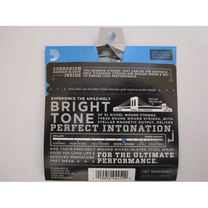 D'Addario EXL145 Nickel Wound Electric Guitar Strings -.012-.054 Heavy Gauge - Image 3