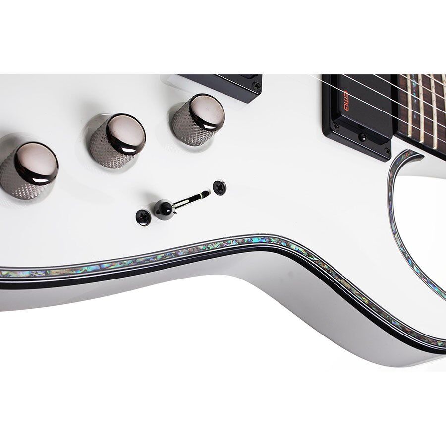 Schecter Hellraiser C-1 Electric Guitar – Gloss White – Erie Music