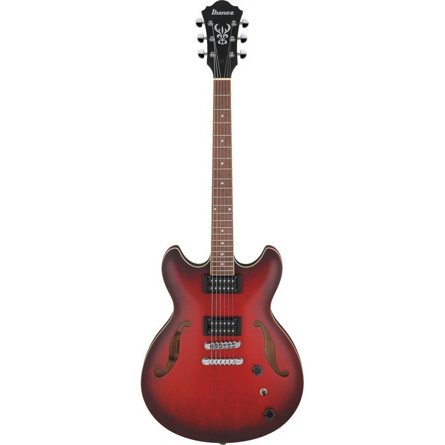 Ibanez AS53-SRF Hollow Body Electric Guitar - Sunburst Red Flat