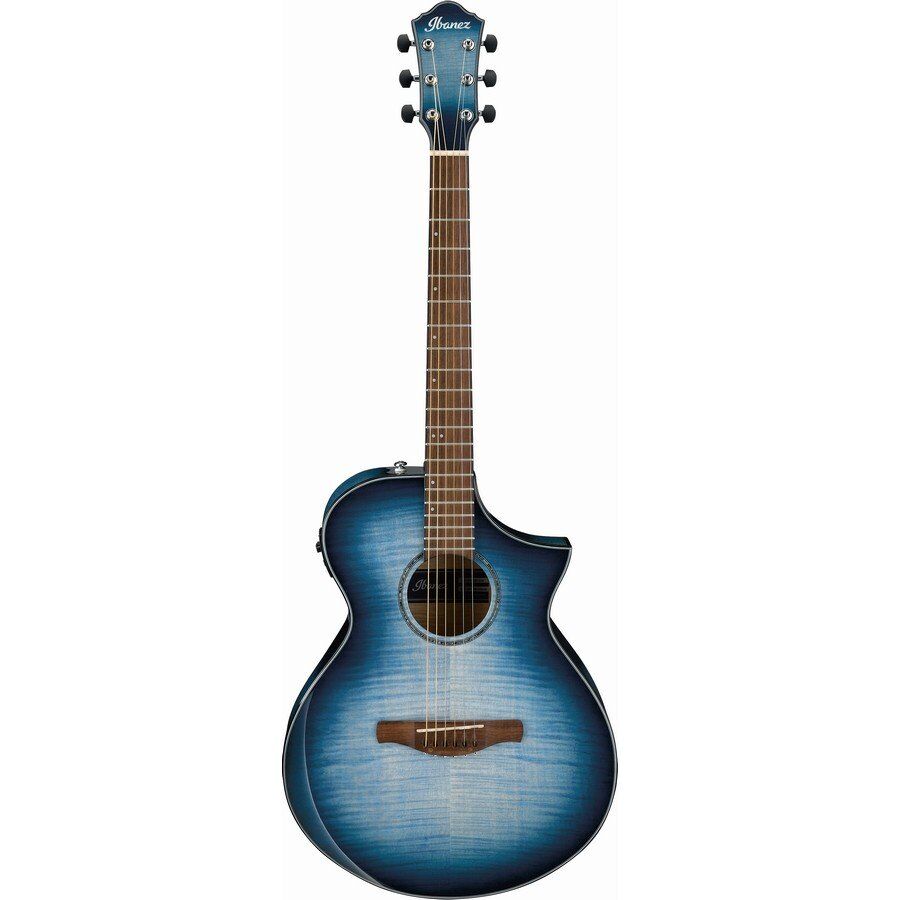 Ibanez AEWC400-IBB Acoustic Electric Guitar - Indigo Blue Burst High Gloss