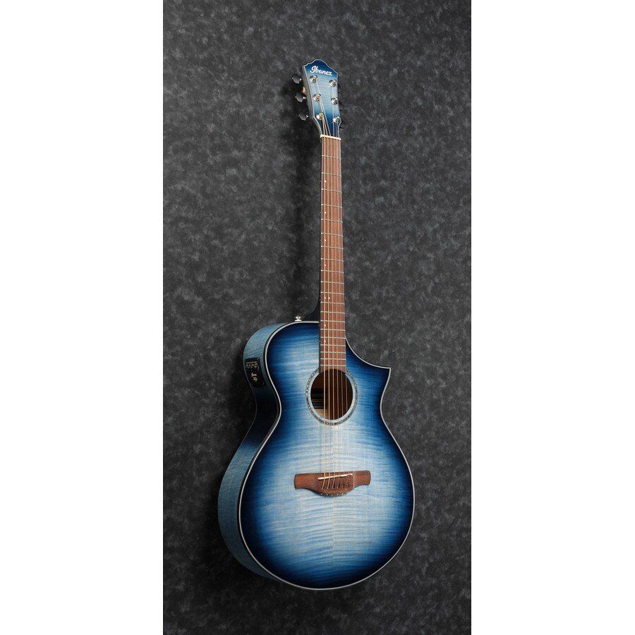 Ibanez AEWC400-IBB Acoustic Electric Guitar - Indigo Blue Burst High Gloss - Image 10