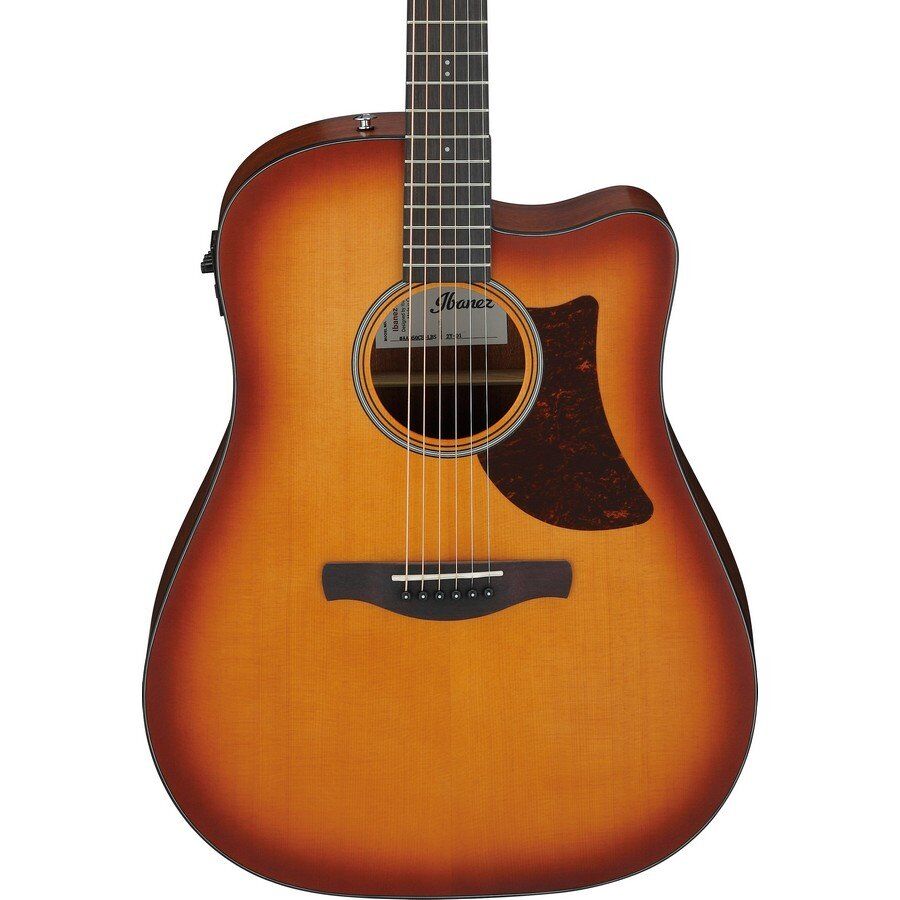 Ibanez AAD50CE-LBS Acoustic Electric Guitar - Light Brown Sunburst Low Gloss - Image 6