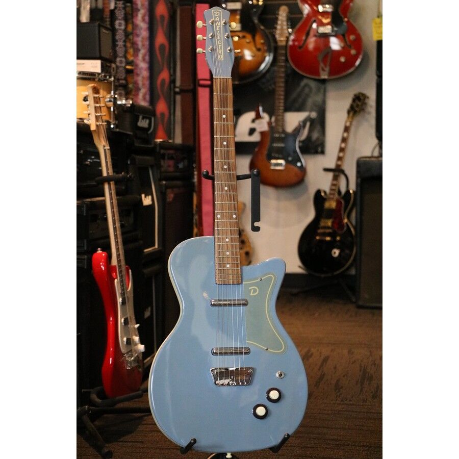 Danelectro '56 U-2 Reissue Blue Suede late 1990's – SOLD – Erie Music