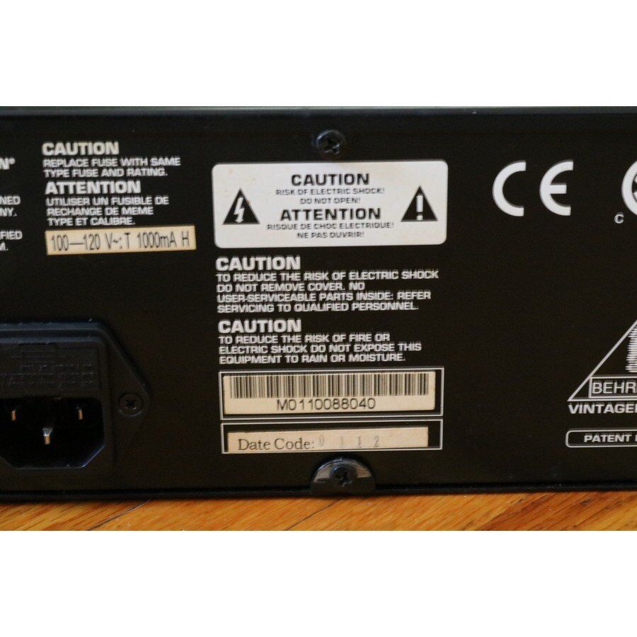 Behringer Tube Ultragain T1953 Preamplifier – SOLD – Erie Music