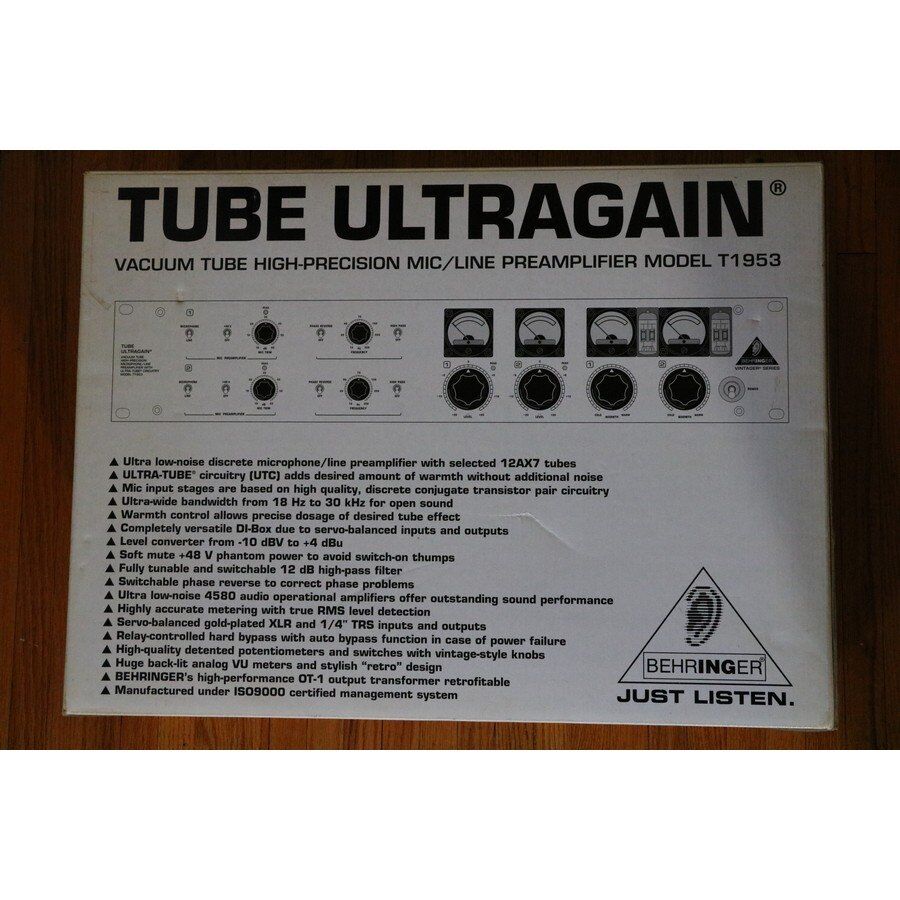 Behringer Tube Ultragain T1953 Preamplifier - SOLD - Image 6