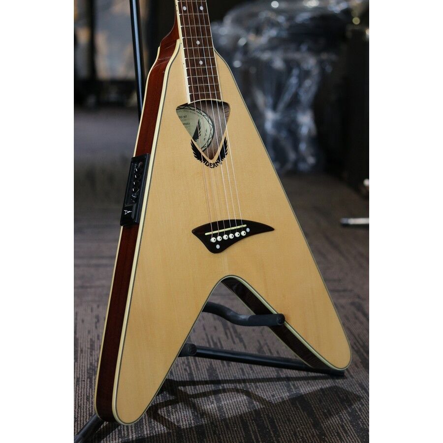Dean NCO-NT Vcoustic Flying V Acoustic/Electric Guitar Natural Gloss 2007 - SOLD