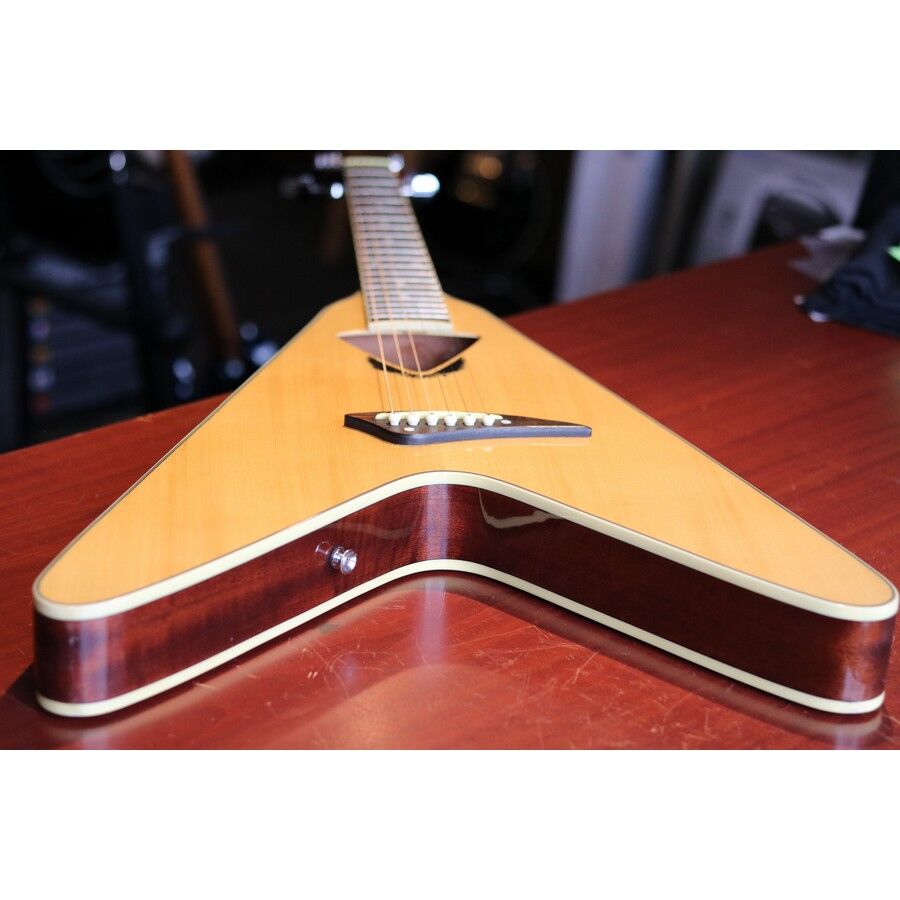 Dean NCO-NT Vcoustic Flying V Acoustic/Electric Guitar Natural Gloss 2007 - SOLD - Image 12