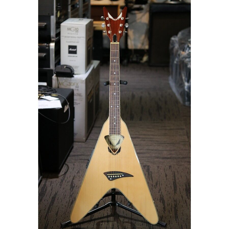 Dean NCO-NT Vcoustic Flying V Acoustic/Electric Guitar Natural Gloss 2007 - SOLD - Image 2